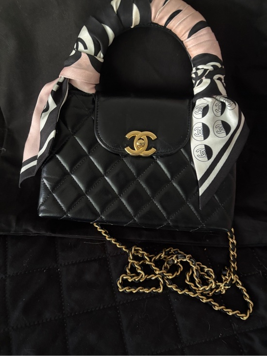 CHANEL Handbags - CHANEL Nano Vintage Chanel Quilted Lambskin Kelly Top Handle Bag